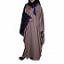 Dual colored Kaftan abaya- Coral Pink-Navy Blue Dual colored Kaftan abaya- Coral Pink-Navy Blue